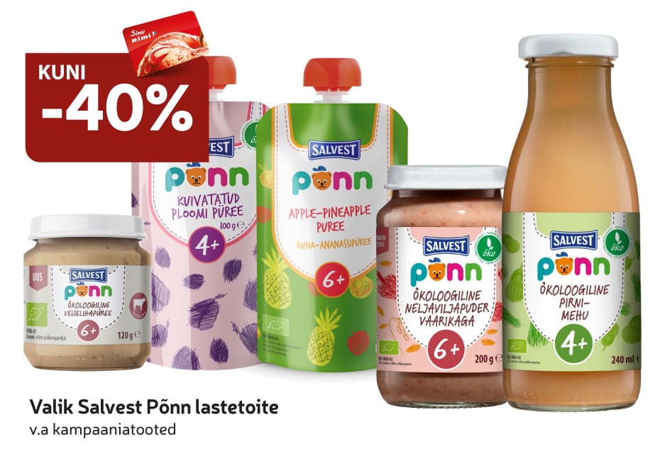 Valik Salvest Põnn lastetoite -40%