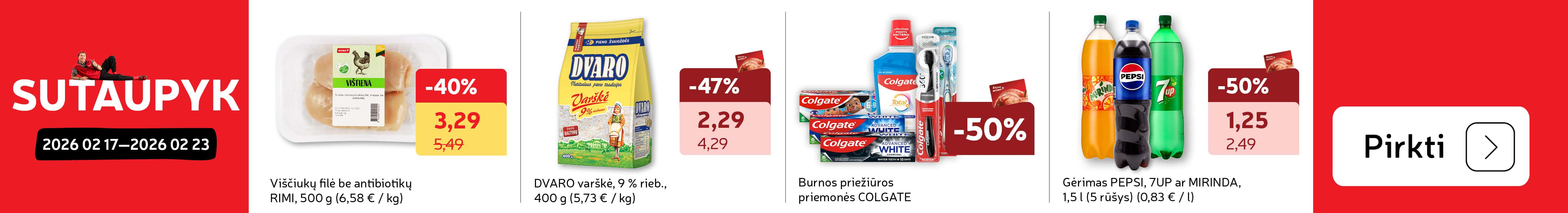 Savaitės top pasiūlymai