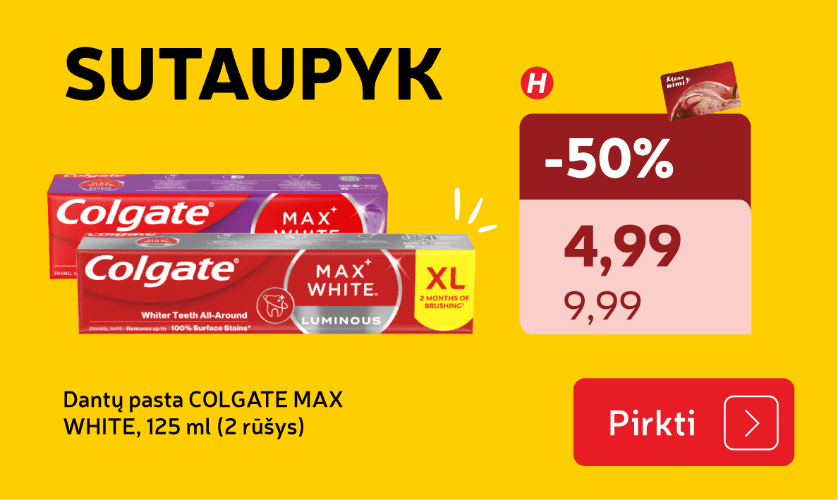 Dantų pasta COLGATE MAX WHITE, 125 ml (2 rūšys)