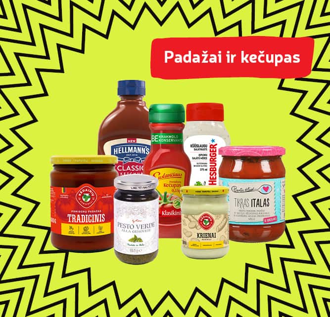 Padažai ir kečupas