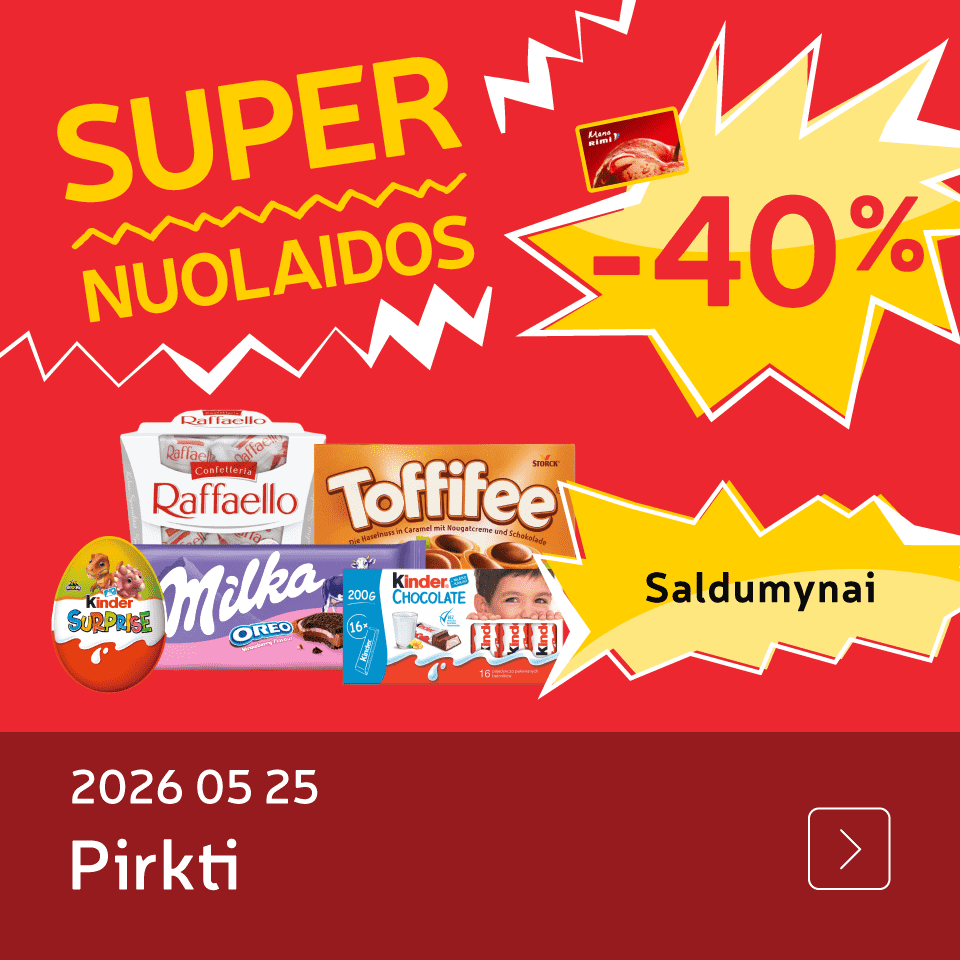 Saldumynai 40%