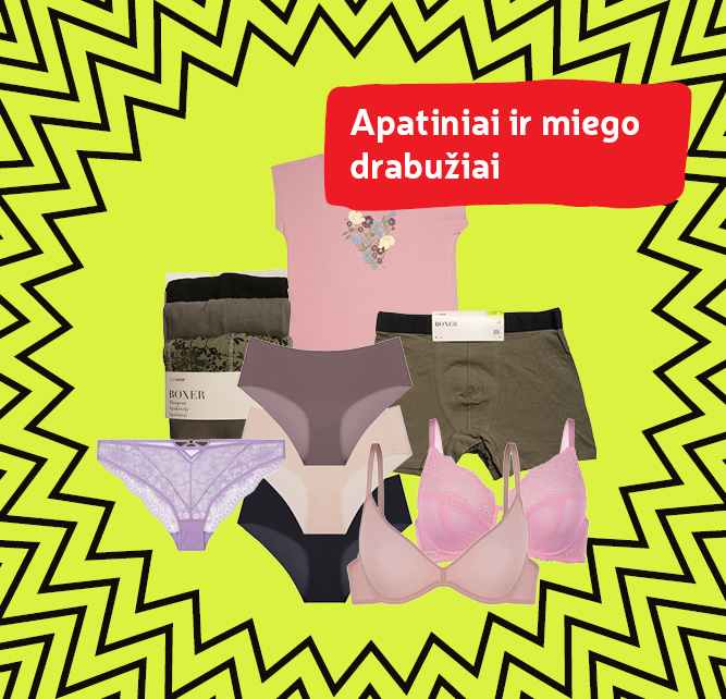 Apatiniai ir miego drabužiai -50 %