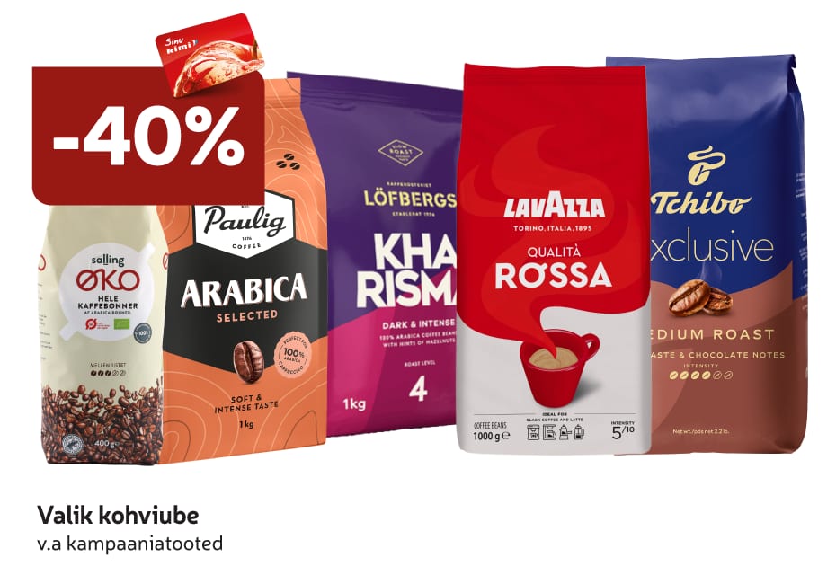 Valik kohviube -40%