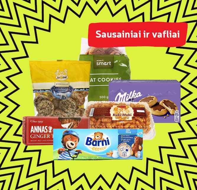 Sausainiai ir vafliai
