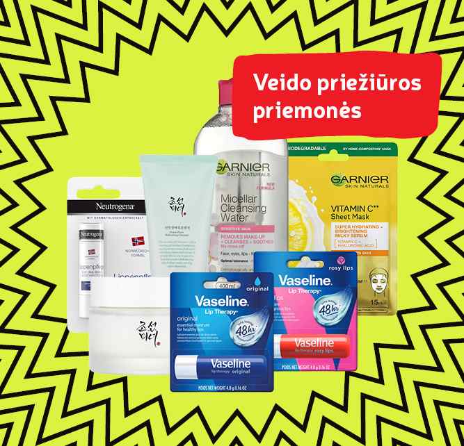 Veido priežiūros priemonės -40 %