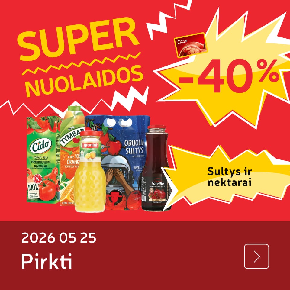 Sultys ir nektarai 40%