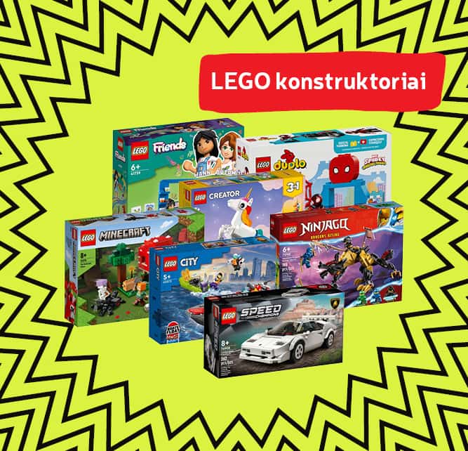LEGO konstruktoriai -30 %