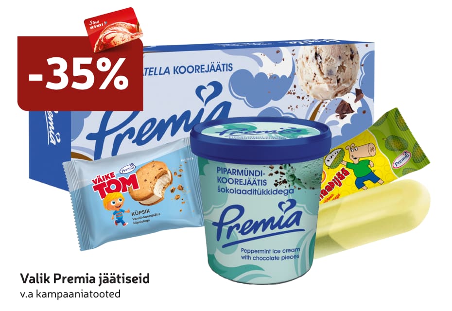 E-smaspäeva pakkumised - Premia jäätised