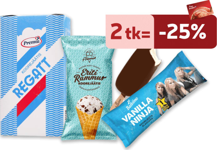 Jäätised 2=25%