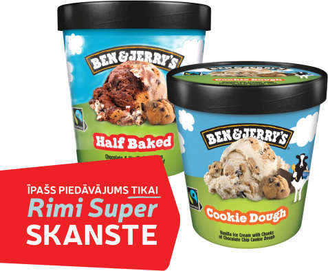 Saldējums BEN & JERRY'S, 406 g (7,36€/kg)