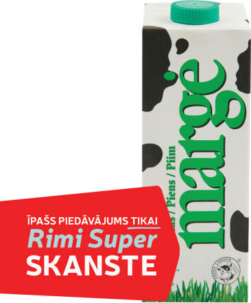 Piens Marge UHT 2%,  1l